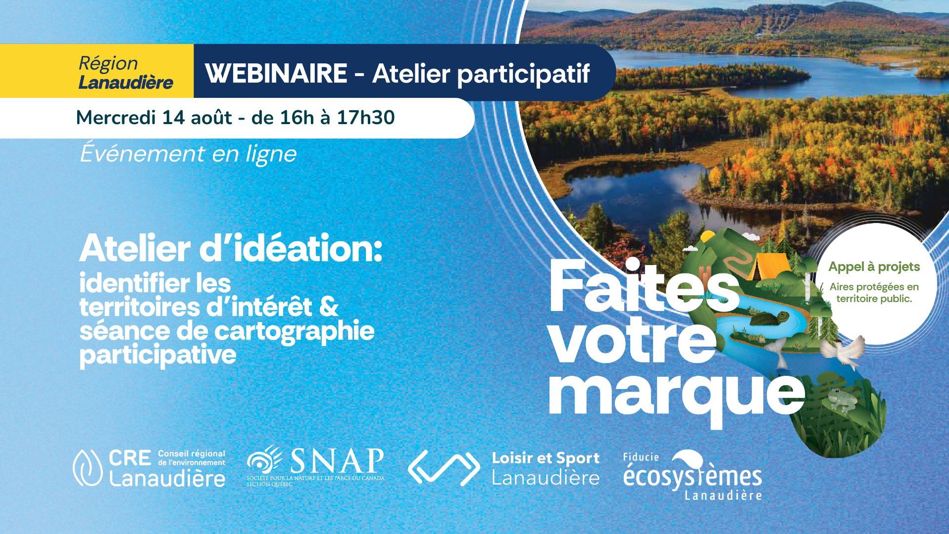 Featured image for “Lanaudière – 14 août : 2ème atelier d’idéation pour l’appel à projets !”