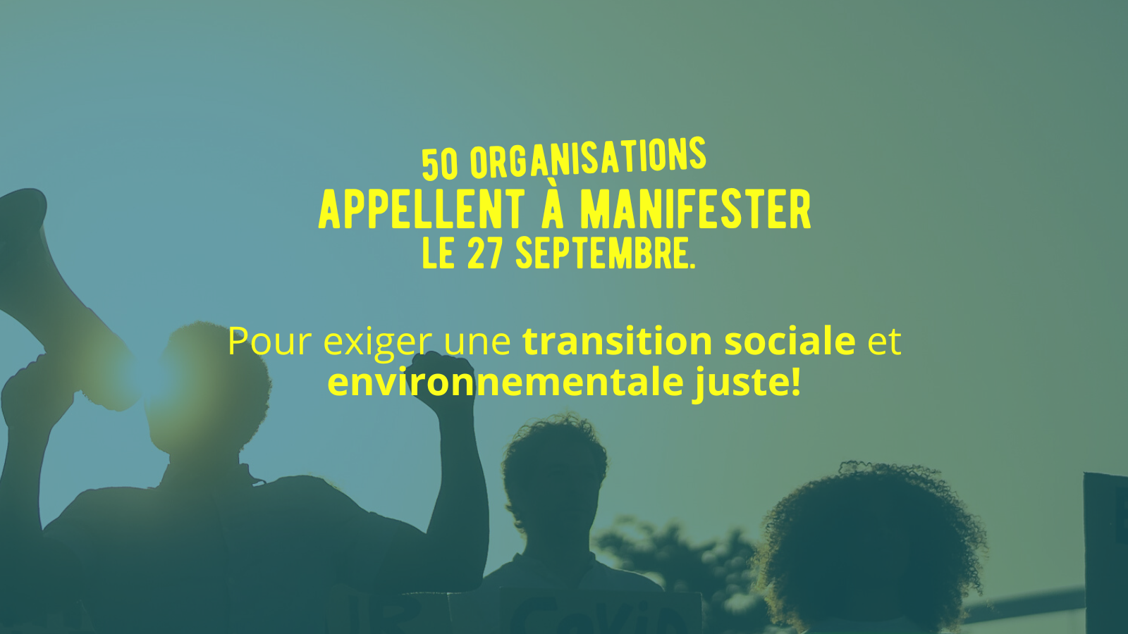 Featured image for “Dialogue difficile avec le gouvernement Legault sur la transition sociale et environnementale : 50 organisations appellent à manifester le 27 septembre ”