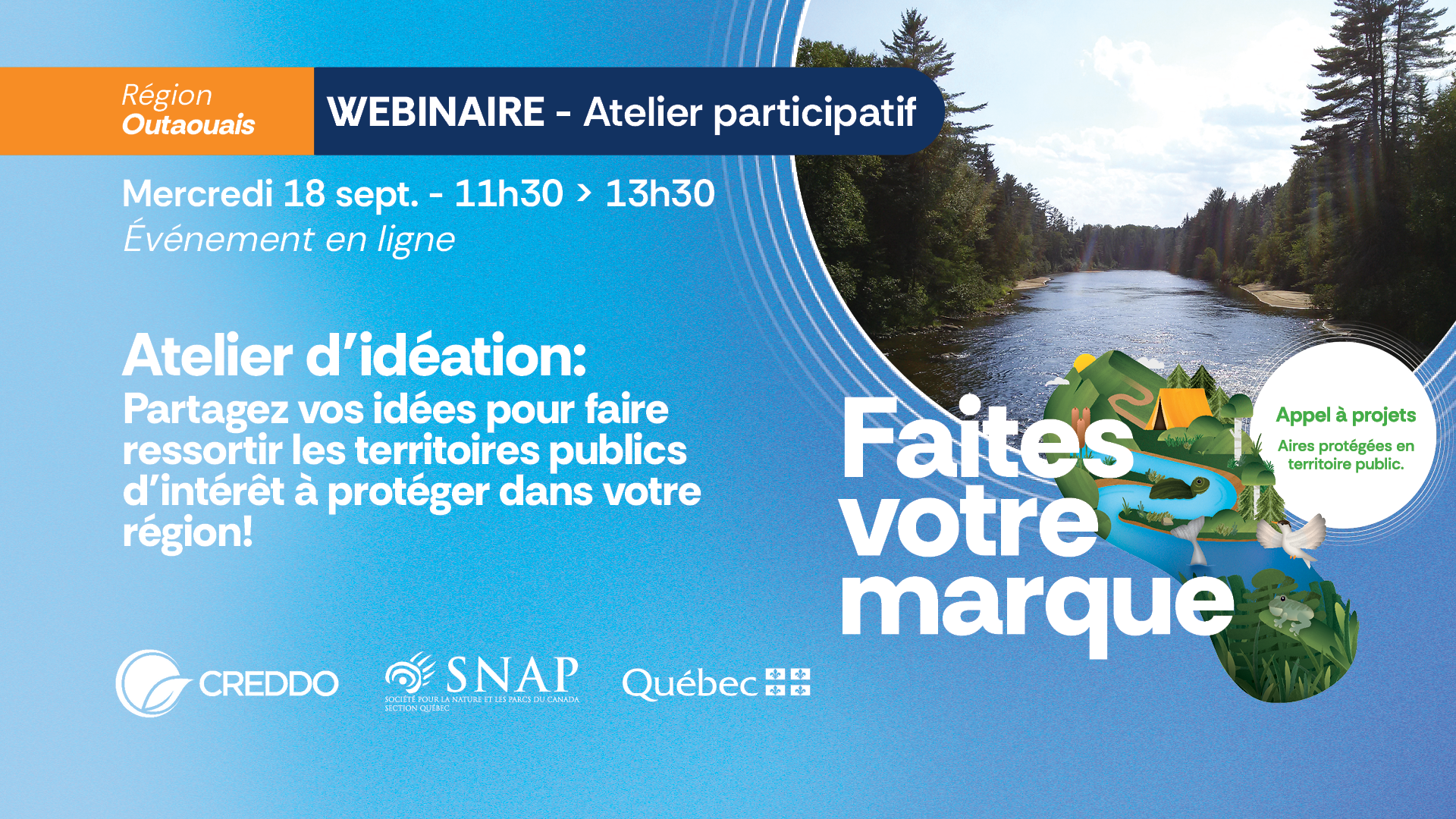 Featured image for “Outaouais – 18 septembre : atelier d’idéation pour l’appel à projets !”