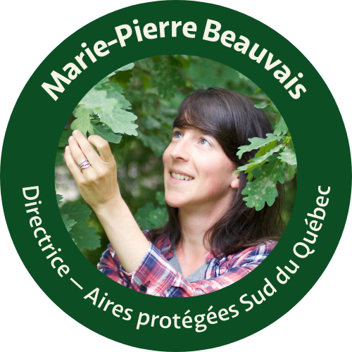 Marie-Pierre Beauvais directrice aires protégées Sud du Québec