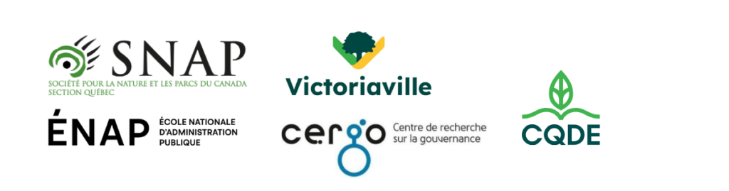 Logos SNAp Québec, Victoriaville, ÉNAP, Cergo, CQDE